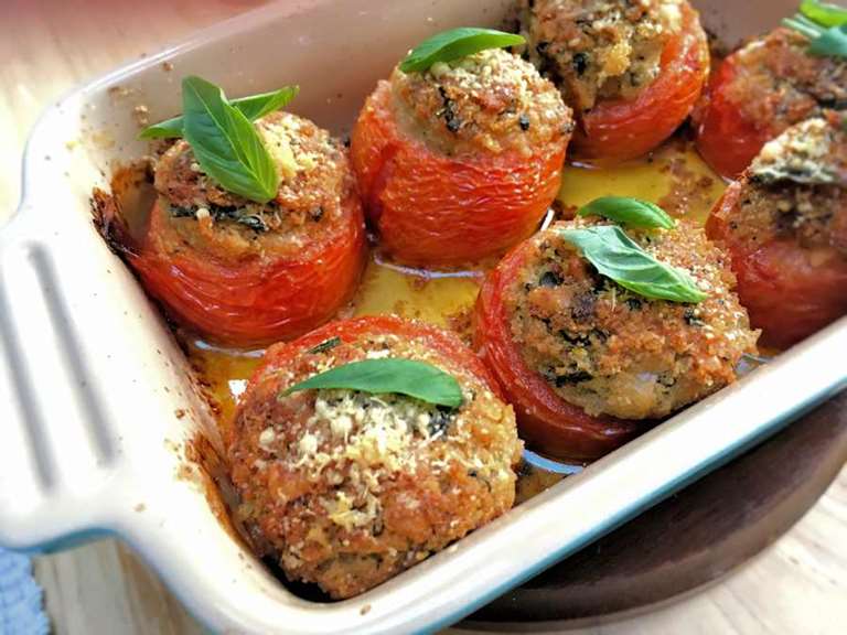 Stuffed Tomatoes | Recipe | Cuisine Fiend